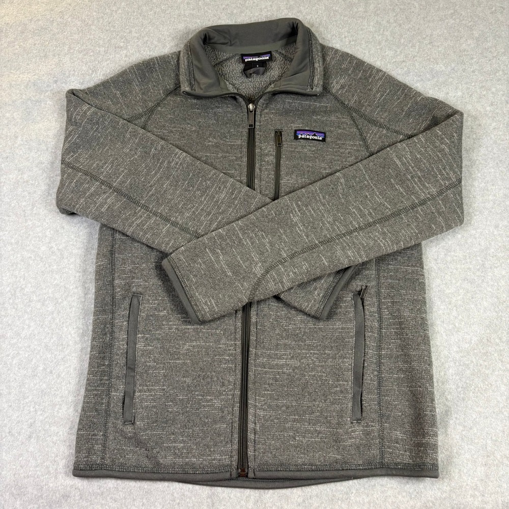 Patagonia Better Sweater Full Zip Fleece Jacket Grey Mens Small 25527 FA17